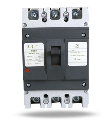 kwaliteit  Custom LOGO MCCB SGM3-250S 3P Magnetic MCCB Molded Case Circuit Breaker SGM3-250S fabriek